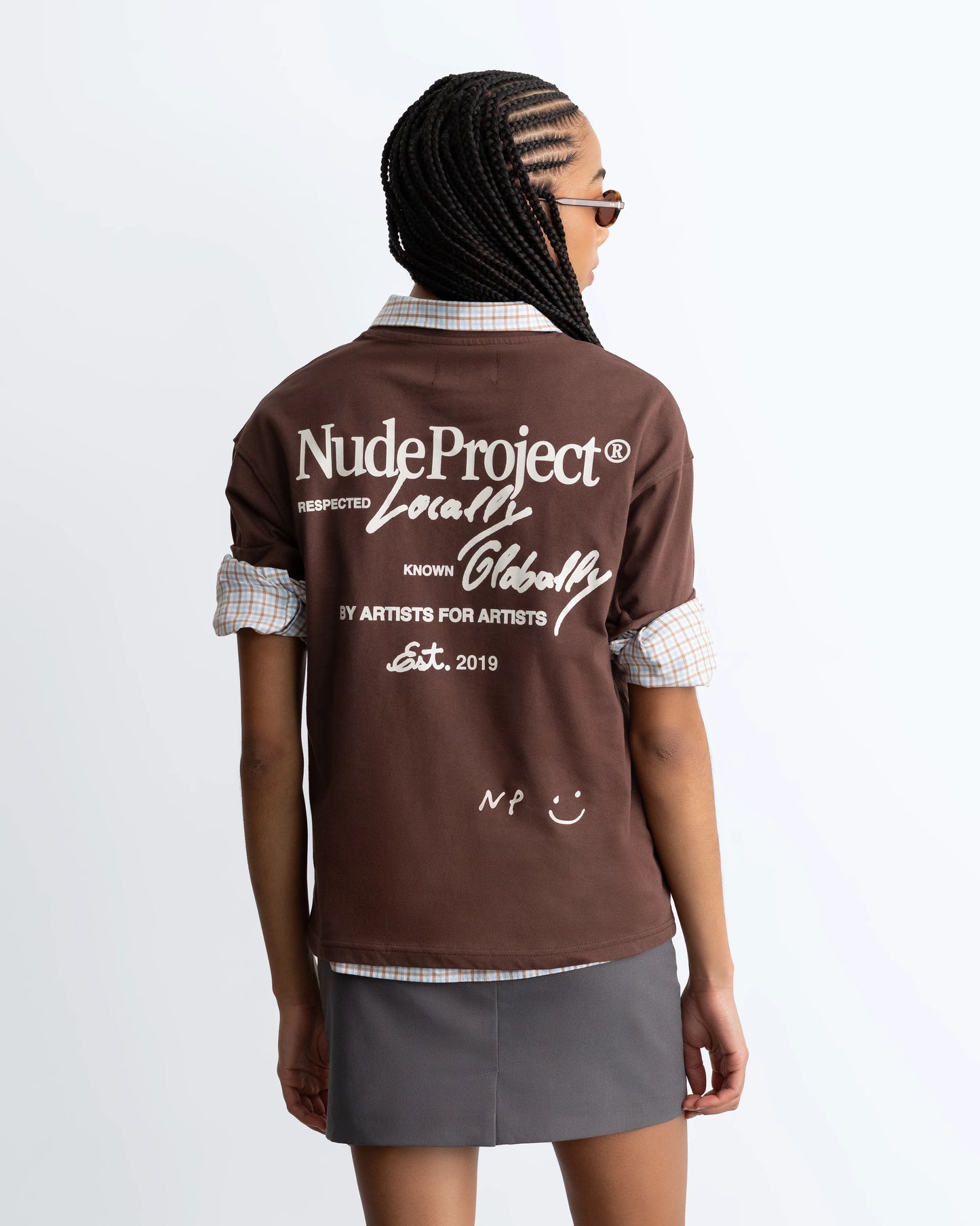 Global Soon Tee Brown