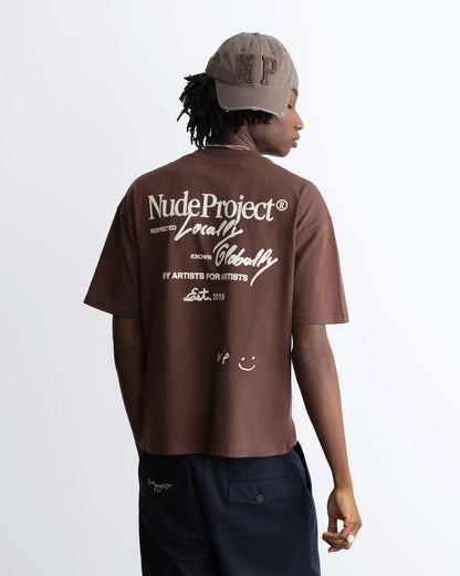 Global Soon Tee Brown