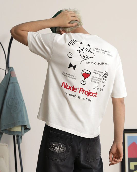 Más Vino Tee Marshmellow