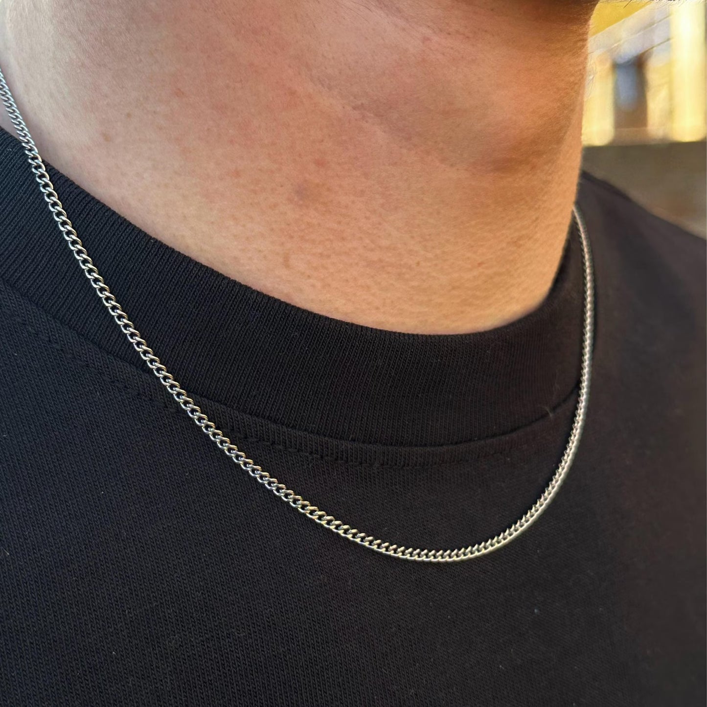 925 Silver Connell Chain 2mm, Thin Silver Chain